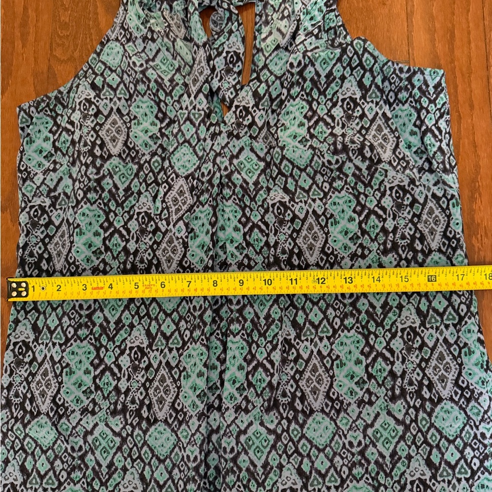 Joie Teal and Black Patterned Dress - Picture 6 of 7
